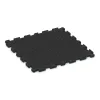 Aufsicht auf die Unterseite, also die Bodenseite von WARCO-Formteil 6011 - Fitness-Bodenschutzmatte im Format 1000 x 1000 x 30 mm.