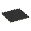 Aufsicht auf die Unterseite, also die Bodenseite von WARCO-Formteil 6012 - Fitness-Bodenschutzmatte im Format 1000 x 1000 x 30 mm.