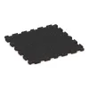 Aufsicht auf die Unterseite, also die Bodenseite von WARCO-Formteil 6015 - Fitness-Bodenschutzmatte im Format 1000 x 1000 x 30 mm.