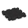 Aufsicht auf die Unterseite, also die Bodenseite von WARCO-Formteil 3025 - Outdoor-Klickfliese im Format 500 x 500 x 50 mm.