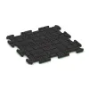 Aufsicht auf die Unterseite, also die Bodenseite von WARCO-Formteil 6202 - Sportboden‑Platte 1,8 cm im Format 500 x 500 x 18 mm.