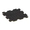 Aufsicht auf die Unterseite, also die Bodenseite von WARCO-Formteil 6210 - Sportboden‑Platte 1,8 cm im Format 500 x 500 x 18 mm.