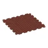 Aufsicht auf die Unterseite, also die Bodenseite von WARCO-Formteil 0341 - Bodenschutzmatte 1,8 cm HD – Fitness im Format 1000 x 1000 x 18 mm.