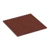 Aufsicht auf die Unterseite, also die Bodenseite von WARCO-Formteil 5660 - Fallschutzmatte 3 cm - EN 1177 ≤ 90 cm im Format 1000 x 1000 x 30 mm.