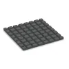 Aufsicht auf die Unterseite, also die Bodenseite von WARCO-Formteil 0535 - Balkonfliese 2,5 cm im Format 500 x 500 x 25 mm.