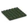 Aufsicht auf die Unterseite, also die Bodenseite von WARCO-Formteil 0516 - Terrassenfliese 3 cm im Format 400 x 400 x 30 mm.
