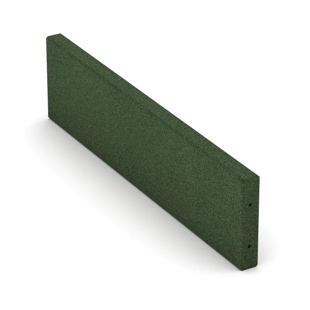 Aufsicht auf die Unterseite, also die Bodenseite von WARCO-Formteil 2594 - Gummi-Randstein im Format 1000 x 50 x 250 mm.