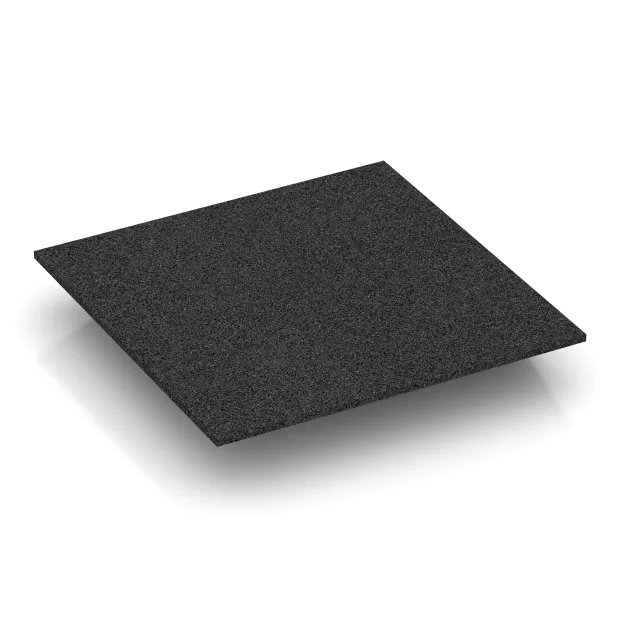 Aufsicht auf die Unterseite, also die Bodenseite von WARCO-Formteil 0497 - Eck-Platte (zwei Seiten abgeschrägt) im Format 500 x 500 x 80 mm.