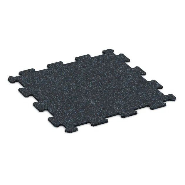 Aufsicht auf die Unterseite, also die Bodenseite von WARCO-Formteil 0917 - Fitnessboden Kompakt im Format 485 x 485 x 8 mm | 0,235 m².