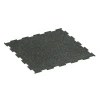 Aufsicht auf die Unterseite, also die Bodenseite von WARCO-Formteil 6453 - Fitnessboden Kompakt im Format 100 × 100 × 0,8 cm.