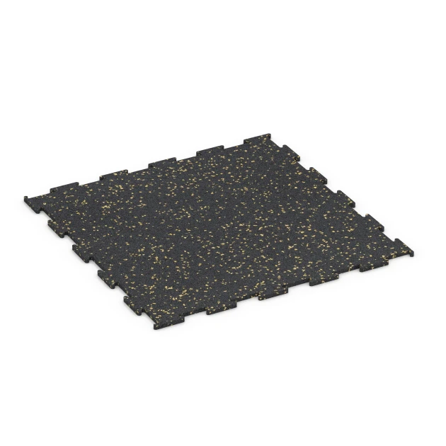 Aufsicht auf die Unterseite, also die Bodenseite von WARCO-Formteil 6460 - Fitnessboden Kompakt im Format 50 × 50 × 0,8 cm.