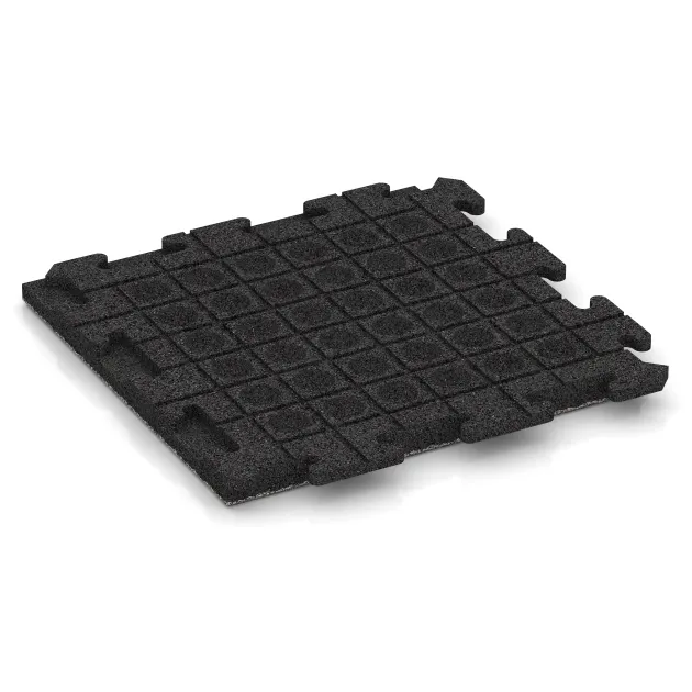 Aufsicht auf die Unterseite, also die Bodenseite von WARCO-Formteil 1299 - Gehwegplatte Classic im Format 500 x 500 x 40 mm.
