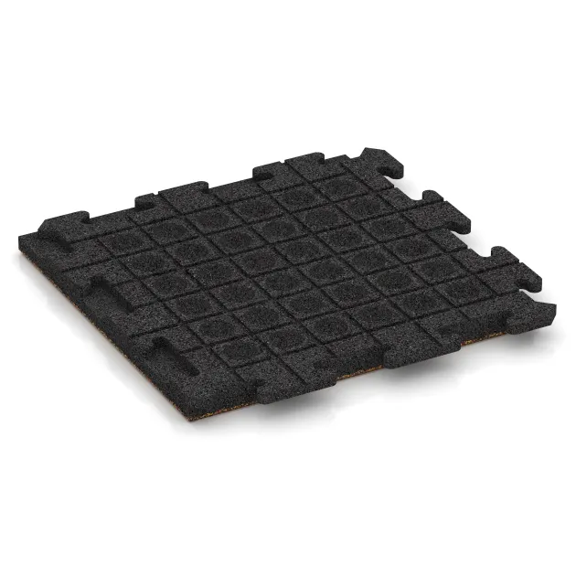 Aufsicht auf die Unterseite, also die Bodenseite von WARCO-Formteil 5797 - Event-Boden im Format 500 x 500 x 40 mm.
