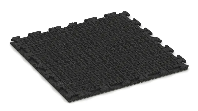 Quadratisch angeordnete Drainagekanäle und Kuppeln