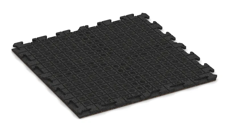 Quadratisch angeordnete Drainagekanäle und Kuppeln