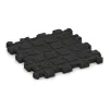 Aufsicht auf die Unterseite, also die Bodenseite von WARCO-Formteil 3724 - Fitnessmatte Premium 2 cm im Format 306 x 306 x 20 mm.
