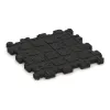 Aufsicht auf die Unterseite, also die Bodenseite von WARCO-Formteil 3714 - Fitnessmatte Premium 2 cm im Format 306 x 306 x 20 mm.
