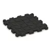 Aufsicht auf die Unterseite, also die Bodenseite von WARCO-Formteil 3716 - Fitnessmatte Premium 2 cm im Format 306 x 306 x 20 mm.