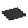 Aufsicht auf die Unterseite, also die Bodenseite von WARCO-Formteil 4262 - Fitnessmatte Premium 2 cm im Format 306 x 306 x 20 mm.