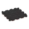 Aufsicht auf die Unterseite, also die Bodenseite von WARCO-Formteil 5985 - Fitnessmatte Premium 2 cm im Format 306 x 306 x 20 mm.