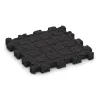 Aufsicht auf die Unterseite, also die Bodenseite von WARCO-Formteil 4272 - Sportboden – fugenlos im Format 306 x 306 x 30 mm.