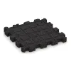 Aufsicht auf die Unterseite, also die Bodenseite von WARCO-Formteil 4253 - Sportboden – fugenlos im Format 306 x 306 x 30 mm.