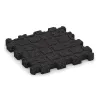 Aufsicht auf die Unterseite, also die Bodenseite von WARCO-Formteil 4282 - Sportboden – fugenlos im Format 306 x 306 x 30 mm.