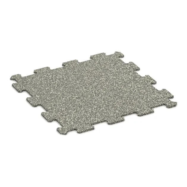 Aufsicht auf die Unterseite, also die Bodenseite von WARCO-Formteil 0884 - Fitnessboden Kompakt im Format 485 x 485 x 8 mm | 0,235 m².