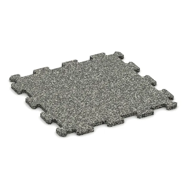 Aufsicht auf die Unterseite, also die Bodenseite von WARCO-Formteil 0959 - Fitnessboden Kompakt im Format 485 x 485 x 16 mm | 0,235 m².