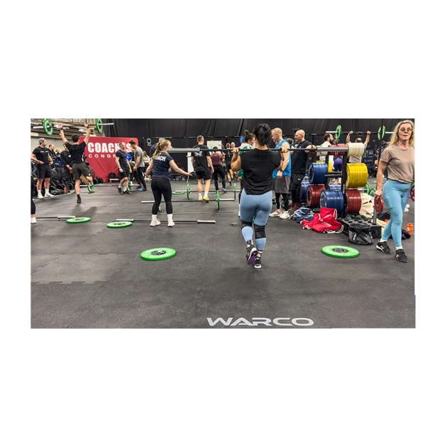 Aufsicht auf die Unterseite, also die Bodenseite von WARCO-Formteil 6191 - Mietboden Fitness Performance Elite im Format 15 × 20 m | 300 m².