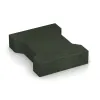 Aufsicht auf die Unterseite, also die Bodenseite von WARCO-Formteil 3655 - Gummi-Verbundpflaster im Format 200 x 165 x 43 mm | 0,0278 m².