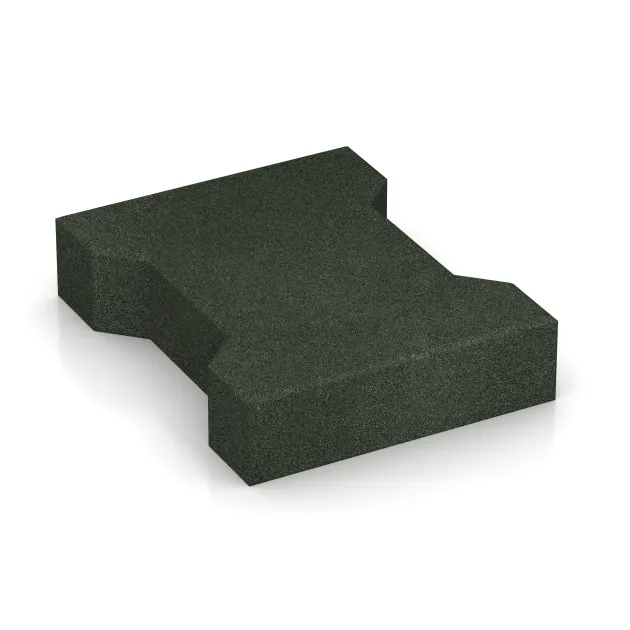 Aufsicht auf die Unterseite, also die Bodenseite von WARCO-Formteil 3655 - Gummi-Verbundpflaster im Format 200 x 165 x 43 mm | 0,0278 m².