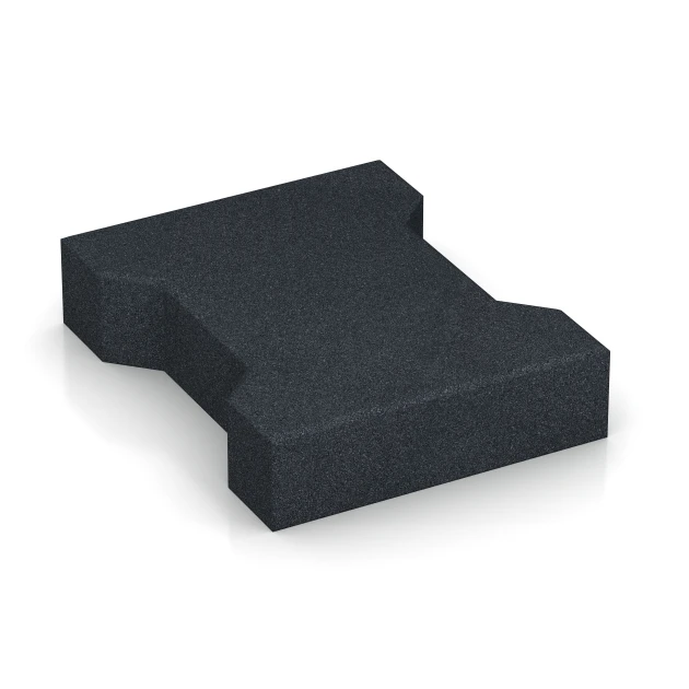 Aufsicht auf die Unterseite, also die Bodenseite von WARCO-Formteil 6378 - Pflasterstein im Format 20 × 16,5 × 4,3 cm | 0,0278 m².