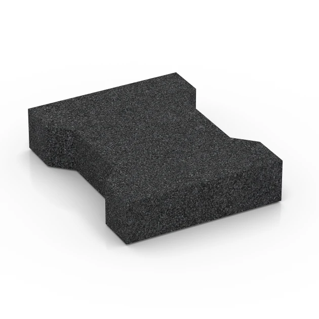Aufsicht auf die Unterseite, also die Bodenseite von WARCO-Formteil 3844 - Pflasterstein im Format 20 × 16,5 × 4,3 cm | 25 m².