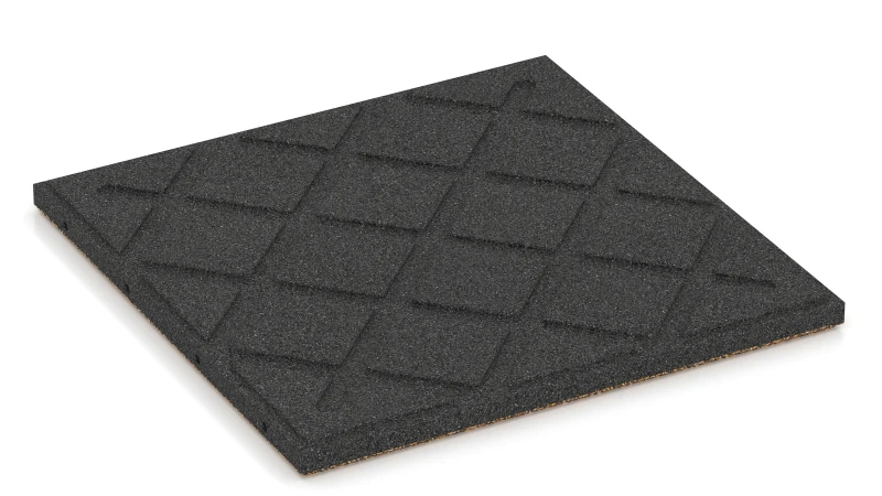 Drainagekanäle in quadratischer Anordnung