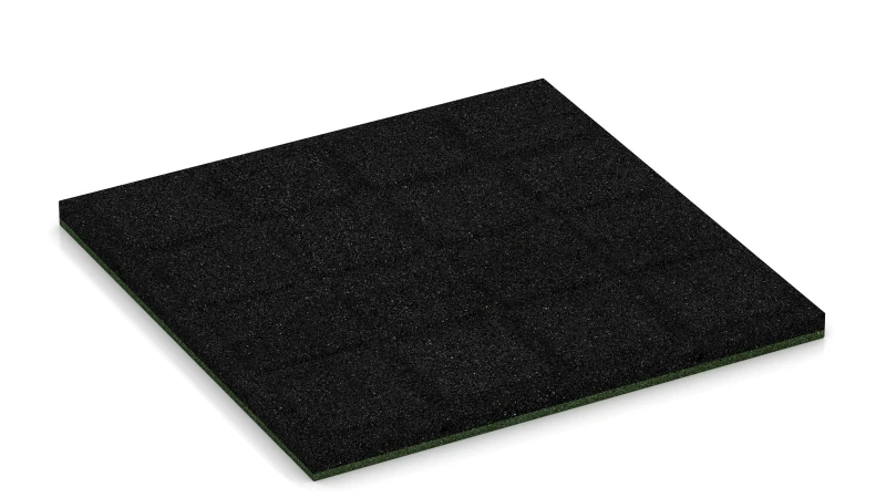 Quadratische Auflagepads mit breiten, flachen Drainagekanälen