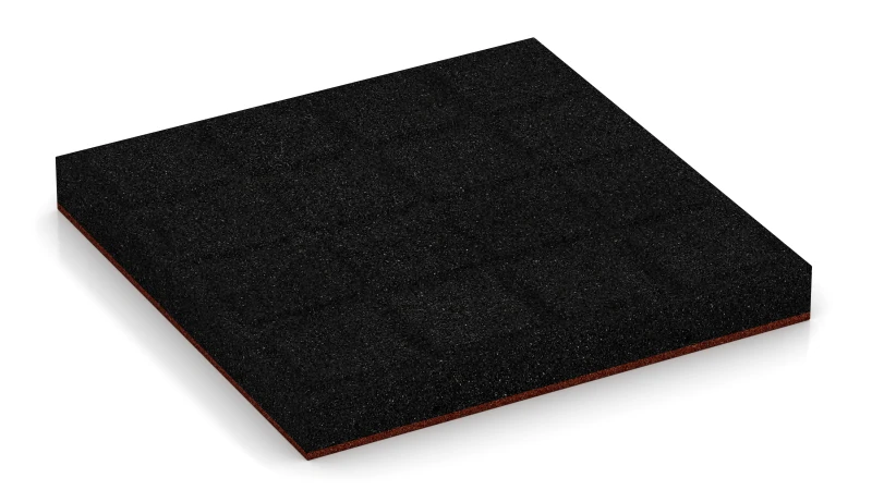 Auflagepads und Drainagekanäle