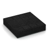 Aufsicht auf die Unterseite, also die Bodenseite von WARCO-Formteil 6230 - Fallschutzplatten im Format 50 x 50 x 11 cm.