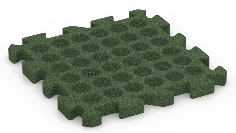 Drainagekanäle in quadratischer Anordnung