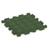 Aufsicht auf die Unterseite, also die Bodenseite von WARCO-Formteil 6990 - Fitness Bodenschutzmatte im Format 50 x 50 x 3 cm | 0,25 m².