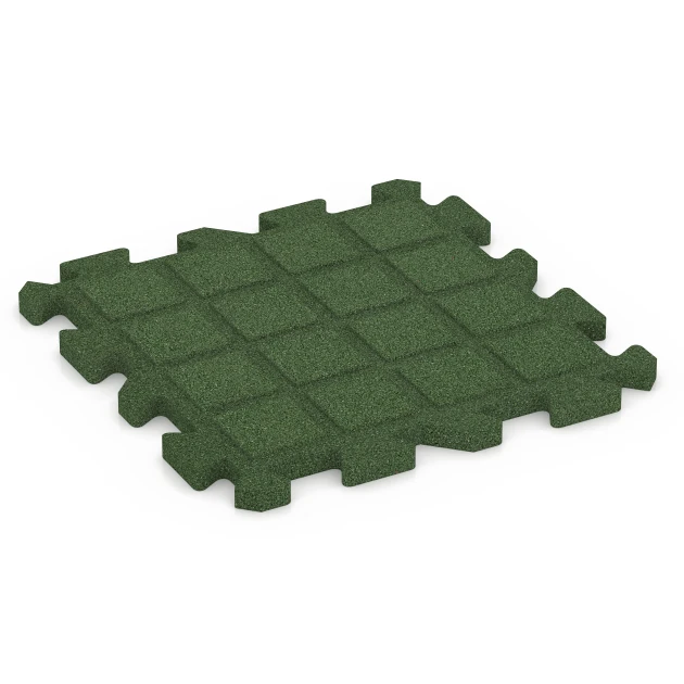 Aufsicht auf die Unterseite, also die Bodenseite von WARCO-Formteil 6990 - Fitness Bodenschutzmatte im Format 50 x 50 x 3 cm | 0,25 m².