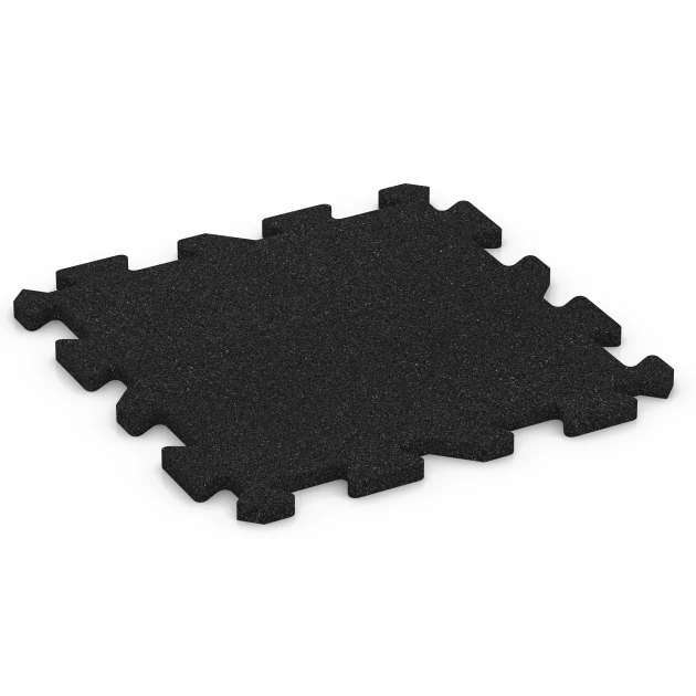Aufsicht auf die Unterseite, also die Bodenseite von WARCO-Formteil 6638 - Fitness Bodenschutzmatte im Format 50 x 50 x 2 cm | 0,25 m².