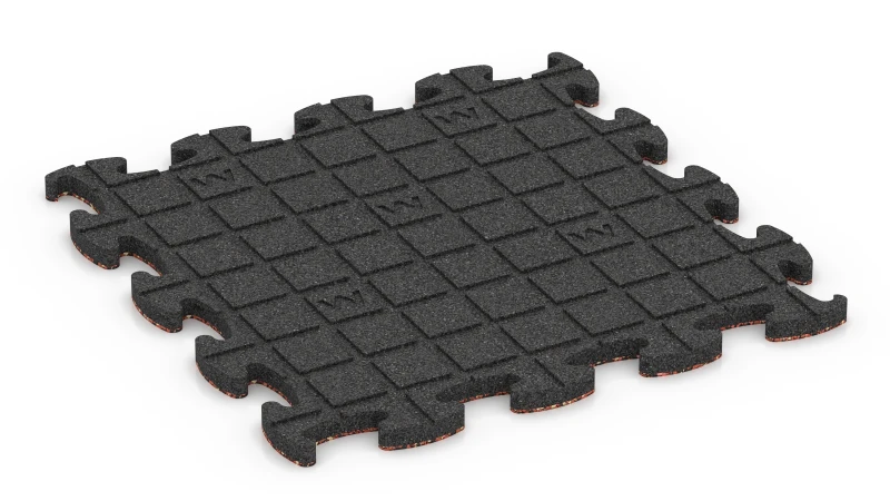 Quadratische Auflagepads mit breiten, flachen Drainagekanälen