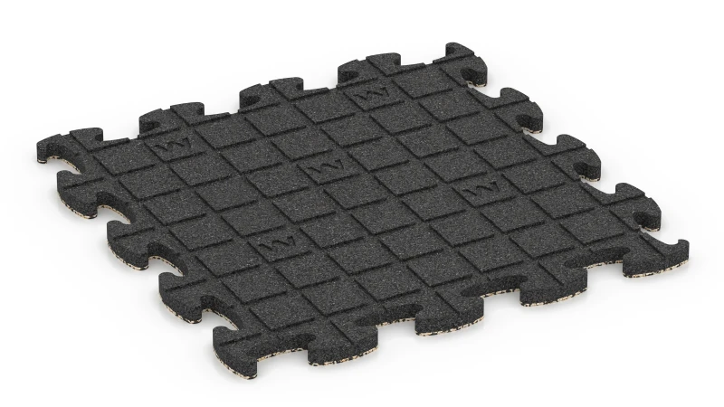 Quadratische Auflagepads mit breiten, flachen Drainagekanälen