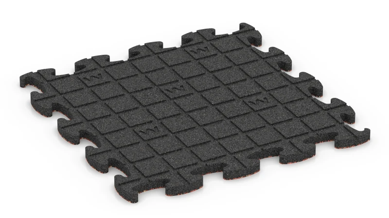 Quadratische Auflagepads mit breiten, flachen Drainagekanälen