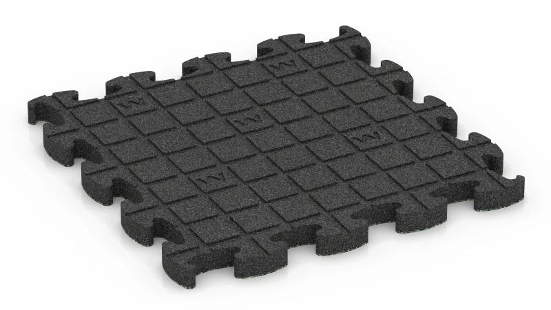 Quadratische Auflagepads mit breiten, flachen Drainagekanälen