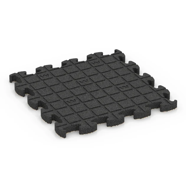 Aufsicht auf die Unterseite, also die Bodenseite von WARCO-Formteil 6883 - Fitness Max Floor System im Format 46 x 46 × 2,8 cm.