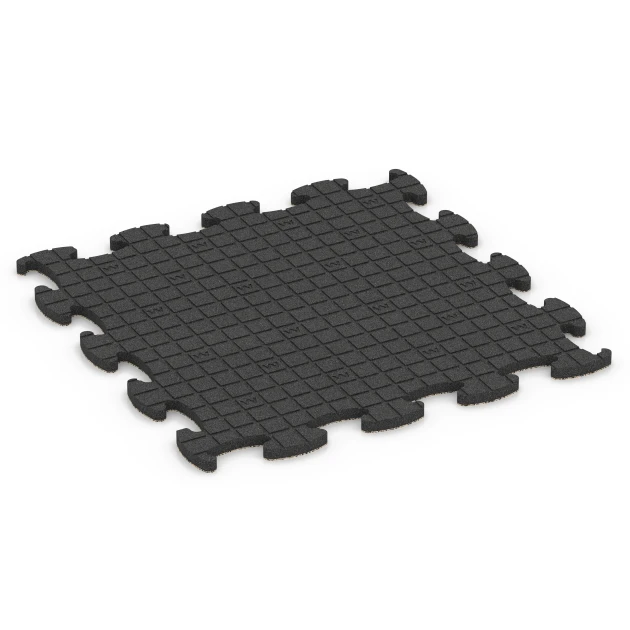 Aufsicht auf die Unterseite, also die Bodenseite von WARCO-Formteil 6856 - Fitness Active Floor System im Format 97,1 x 97,1 x 2,8 cm.
