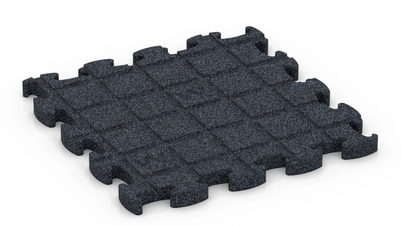 Quadratische Auflagepads mit breiten, flachen Drainagekanälen