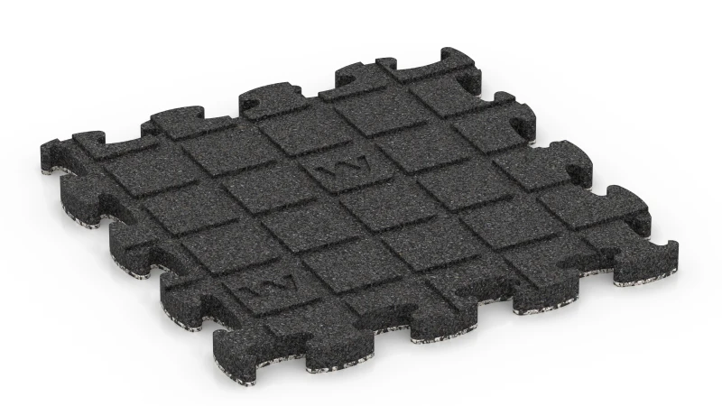 Quadratische Auflagepads mit breiten, flachen Drainagekanälen